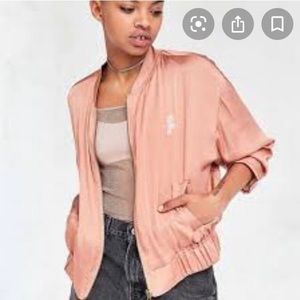 Urban Outfitters Dusty Rose Bomber Jacket